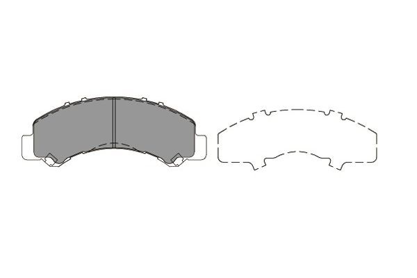 Bromsbeläggsats, Bakaxel Kavo parts KBP-3517 KAVO PARTS