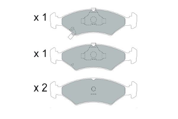 Bromsbeläggsats, Framaxel Kavo parts KBP-4026 KAVO PARTS