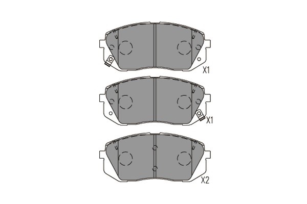 Bromsbeläggsats, Framaxel KAVO PARTS Bromsbeläggsats, Framaxel KAVO PARTS