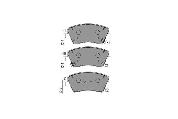 Bromsbeläggsats, Framaxel KAVO PARTS Bromsbeläggsats, Framaxel KAVO PARTS