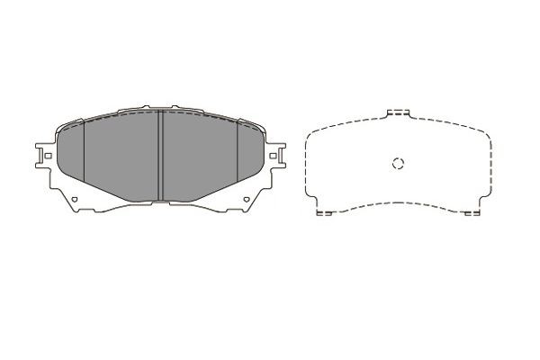 Bromsbeläggsats, Framaxel Kavo parts KBP-4570 KAVO PARTS