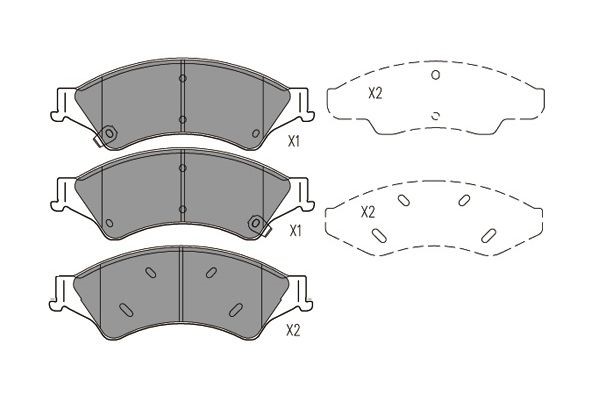 Bromsbeläggsats, Framaxel Kavo parts KBP-4574 KAVO PARTS Bromsbeläggsats, Framaxel Kavo parts KBP-4574 KAVO PARTS