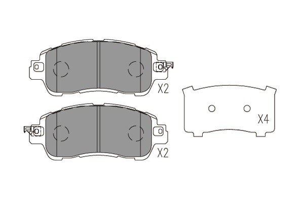Bromsbeläggsats, Framaxel Kavo parts KBP-4578 KAVO PARTS