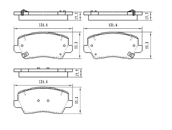 Bromsbeläggsats, Framaxel Kavo parts KBP-4579 KAVO PARTS