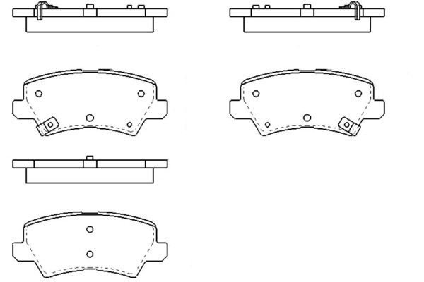 Bromsbeläggsats, Bakaxel Kavo parts KBP-4581 KAVO PARTS