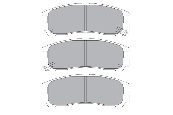 Bromsbeläggsats, Bakaxel Kavo parts KBP-5509 KAVO PARTS