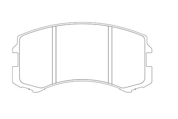Bromsbeläggsats, Framaxel Kavo parts KBP-5537 KAVO PARTS
