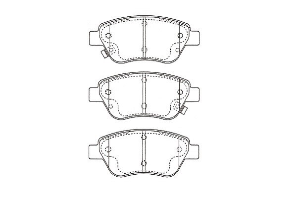 Bromsbeläggsats Solid, Framaxel Kavo parts KBP-5562 KAVO PARTS