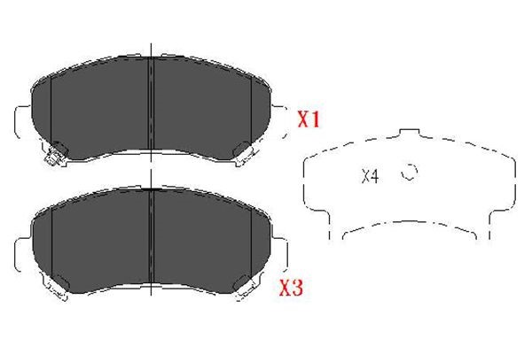 Bromsbeläggsats, Framaxel Kavo parts KBP-6519 KAVO PARTS Bromsbeläggsats, Framaxel Kavo parts KBP-6519 KAVO PARTS