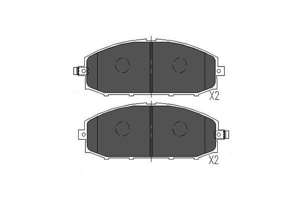 Bromsbeläggsats, Framaxel Kavo parts KBP-6540 KAVO PARTS