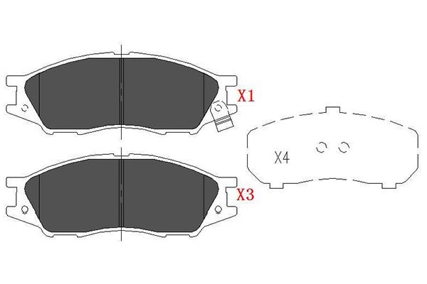 Bromsbeläggsats, Framaxel Kavo parts KBP-6577 KAVO PARTS Bromsbeläggsats, Framaxel Kavo parts KBP-6577 KAVO PARTS
