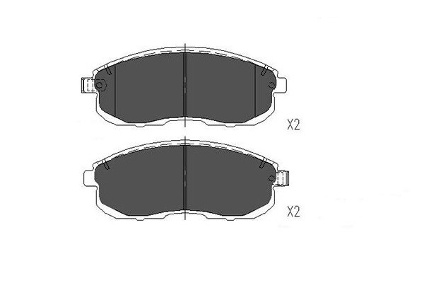 Bromsbeläggsats, Framaxel, Bakaxel KAVO PARTS
