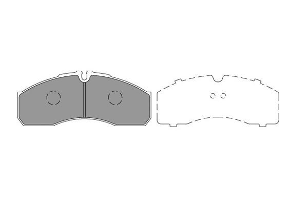 Bromsbeläggsats, Framaxel Kavo parts KBP-6598 KAVO PARTS