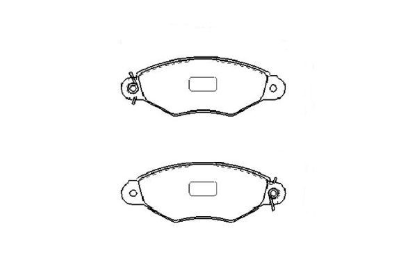 Bromsbeläggsats, Framaxel Kavo parts KBP-6608 KAVO PARTS