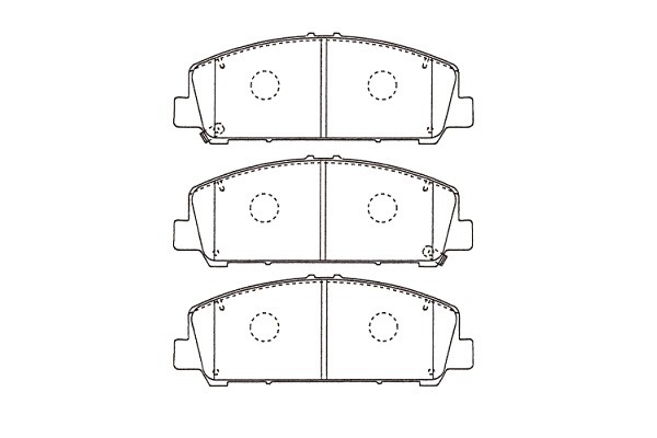Bromsbeläggsats, Framaxel Kavo parts KBP-6611 KAVO PARTS