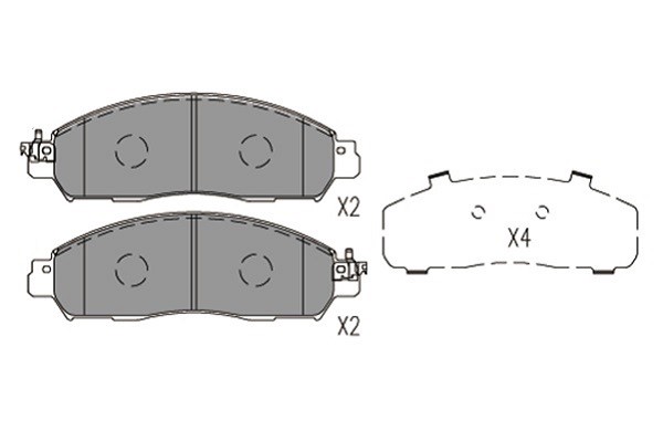 Bromsbeläggsats, Framaxel KAVO PARTS