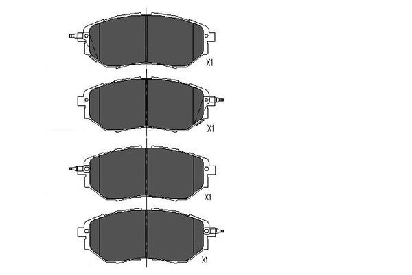 Bromsbeläggsats, Framaxel KAVO PARTS