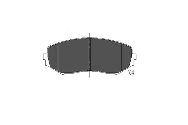 Bromsbeläggsats, Framaxel KAVO PARTS