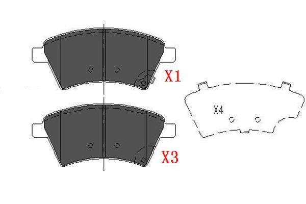 Bromsbeläggsats, Framaxel KAVO PARTS