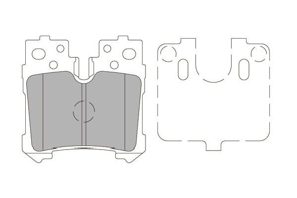 Bromsbeläggsats, Bakaxel Kavo parts KBP-9122 KAVO PARTS
