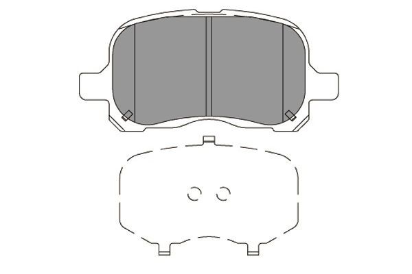 Bromsbeläggsats, Framaxel Kavo parts KBP-9129 KAVO PARTS