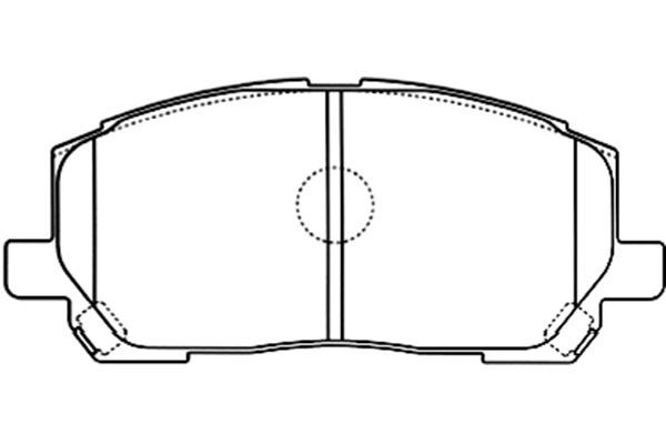 Bromsbeläggsats, Framaxel Kavo parts KBP-9137 KAVO PARTS