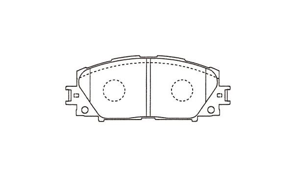 Bromsbeläggsats, Framaxel KAVO PARTS