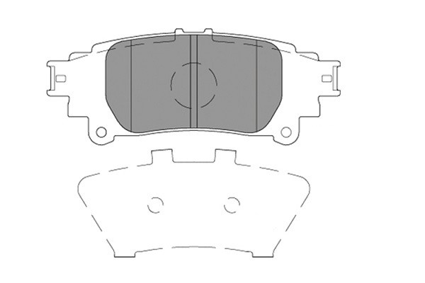 Bromsbeläggsats, Bakaxel Kavo parts KBP-9141 KAVO PARTS