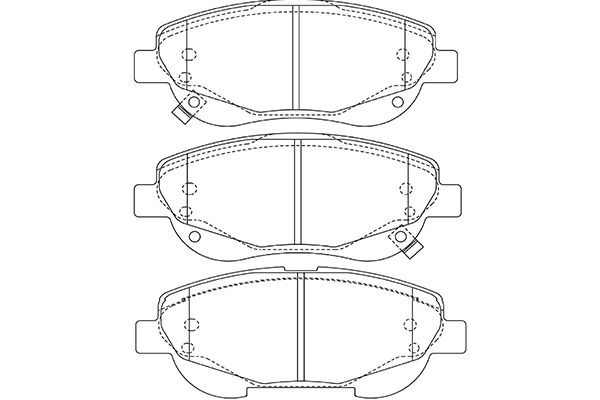 Bromsbeläggsats, Framaxel Kavo parts KBP-9143 KAVO PARTS