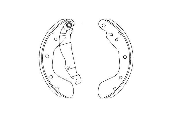 Bromsbackar, sats, Bakaxel KAVO PARTS