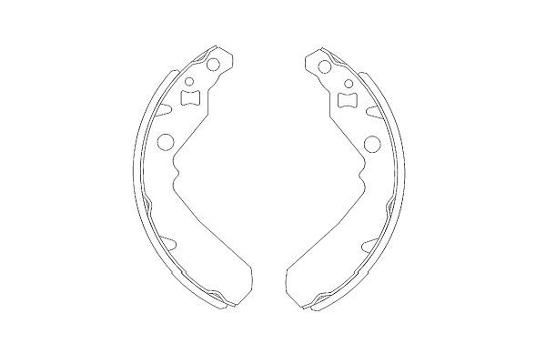 Bromsbackar, sats, Bakaxel Kavo parts KBS-1902 KAVO PARTS