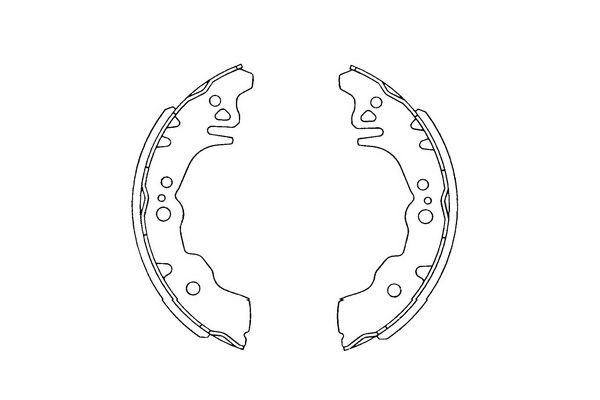Bromsbackar, sats, Bakaxel Kavo parts KBS-1903 KAVO PARTS