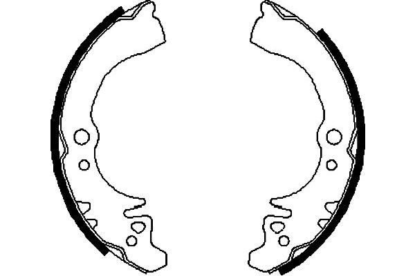 Bromsbackar, sats, Bakaxel Kavo parts KBS-1910 KAVO PARTS