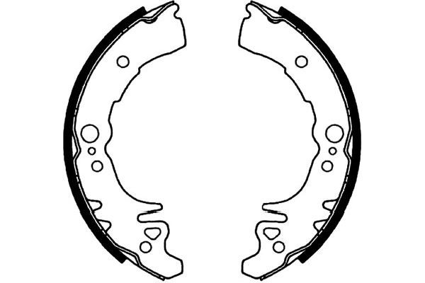 Bromsbackar, sats, Bakaxel Kavo parts KBS-1914 KAVO PARTS