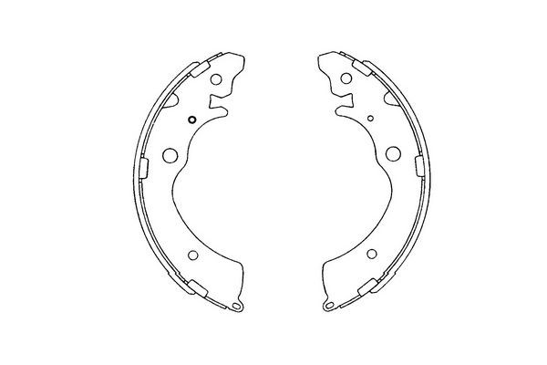 Bromsbackar, sats, Bakaxel Kavo parts KBS-2901 KAVO PARTS