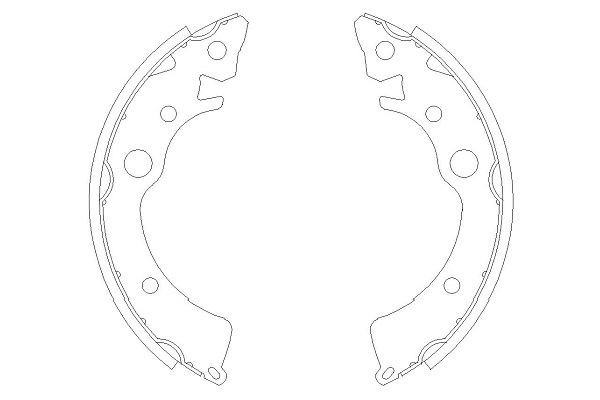 Bromsbackar, sats, Bakaxel Kavo parts KBS-2902 KAVO PARTS