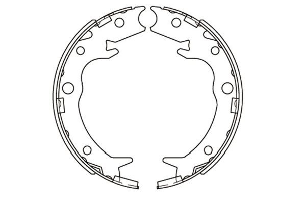 Bromsbackar, sats, Bakaxel Kavo parts KBS-2908 KAVO PARTS