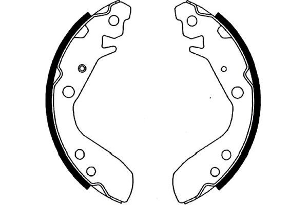 Bromsbackar, sats, Bakaxel Kavo parts KBS-2909 KAVO PARTS