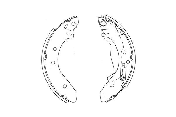Bromsbackar, sats, Bakaxel Kavo parts KBS-2911 KAVO PARTS