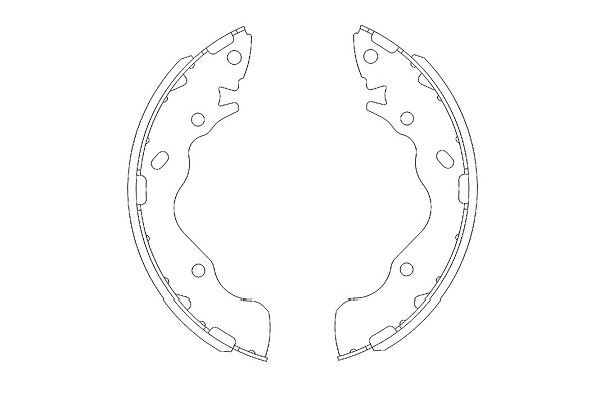 Bromsbackar, sats, Bakaxel Kavo parts KBS-3402 KAVO PARTS