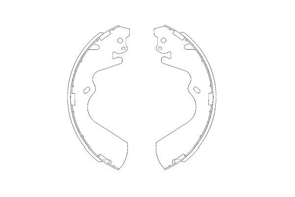Bromsbackar, sats, Bakaxel Kavo parts KBS-3403 KAVO PARTS