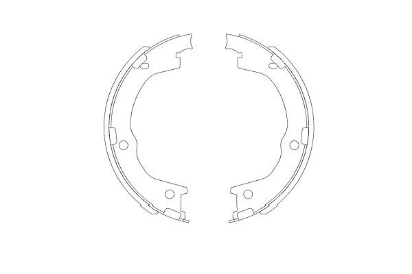Bromsbackar, sats, Bakaxel Kavo parts KBS-3404 KAVO PARTS