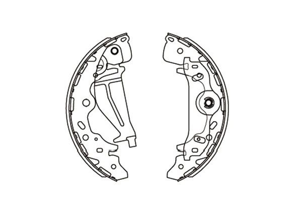 Bromsbackar, sats, Bakaxel Kavo parts KBS-3405 KAVO PARTS