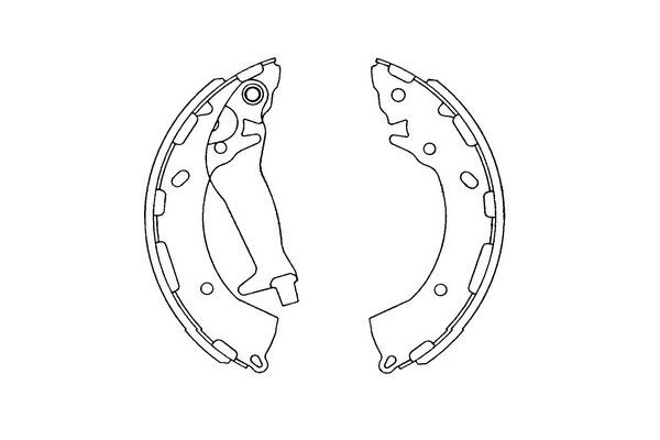 Bromsbackar, sats, Bakaxel KAVO PARTS