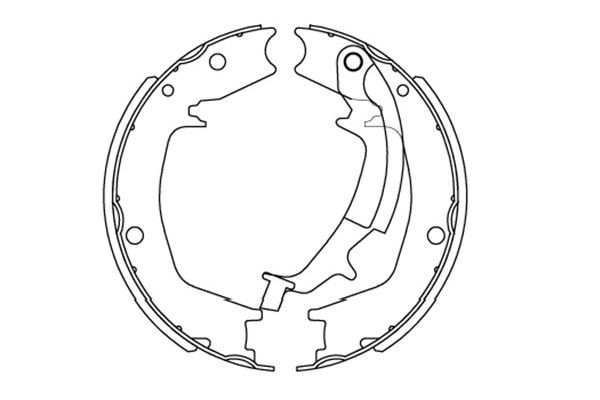 Bromsbackar, sats, Bakaxel Kavo parts KBS-3413 KAVO PARTS