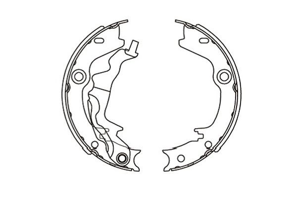 Bromsbackar, sats, Bakaxel Kavo parts KBS-3416 KAVO PARTS