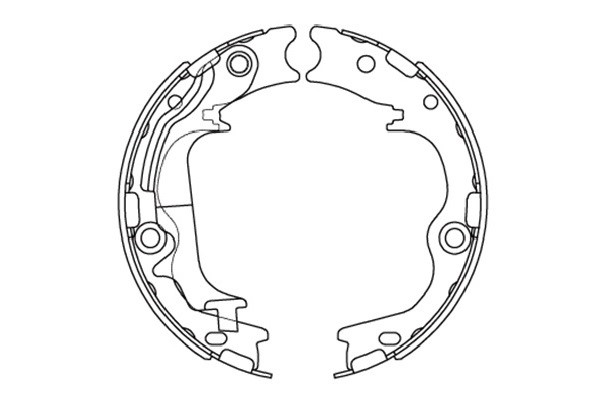 Bromsbackar, sats, Bakaxel Kavo parts KBS-3420 KAVO PARTS