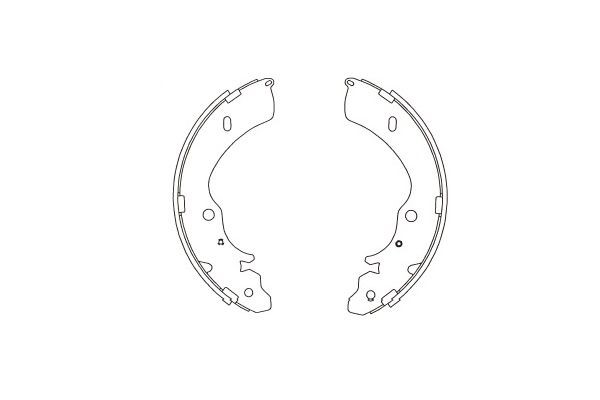 Bromsbackar, sats, Bakaxel Kavo parts KBS-3915 KAVO PARTS