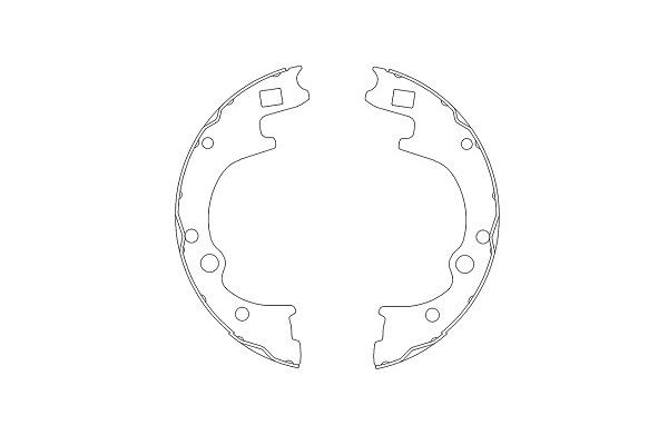 Bromsbackar, sats, Bakaxel Kavo parts KBS-4401 KAVO PARTS