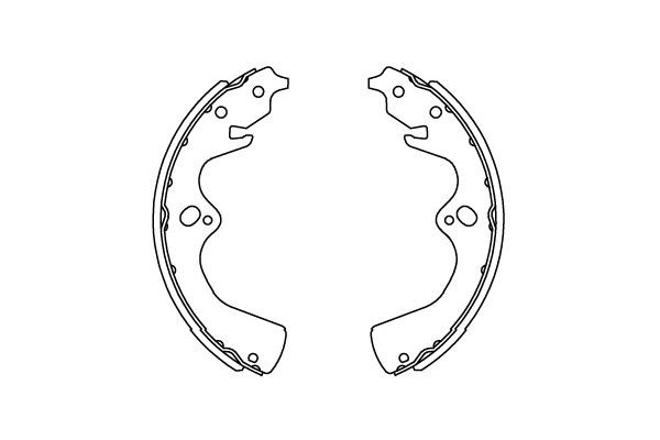 Bromsbackar, sats, Bakaxel Kavo parts KBS-4402 KAVO PARTS